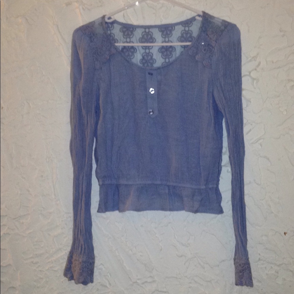 Light blue cute blouse